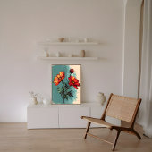 Eine Studie in Orange und Green Fotodruck