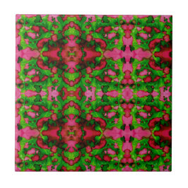 Eine Studie in Rosa und Grün Fliese