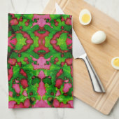 Eine Studie in Rosa und Grün Geschirrtuch (Viertel Falte)