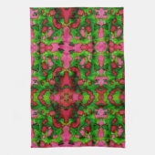 Eine Studie in Rosa und Grün Geschirrtuch (Vertikal)