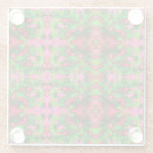 Eine Studie in Rosa und Grün Glasuntersetzer (Rückseite)