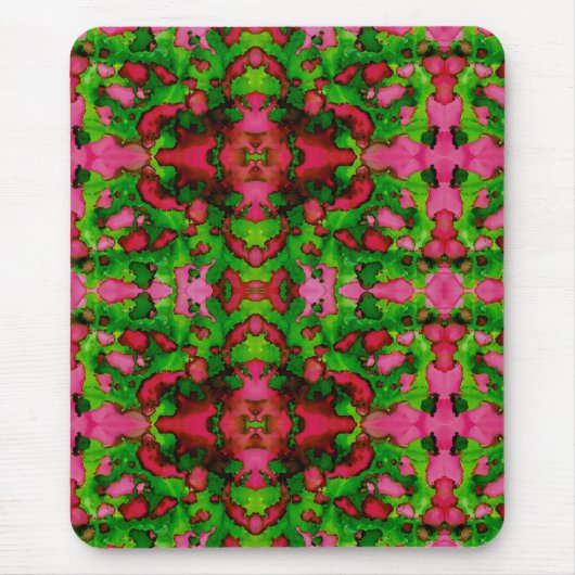 Eine Studie in Rosa und Grün Mousepad (Vorne)