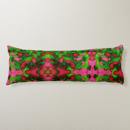 Eine Studie in Rosa und Grün Seitenschläferkissen