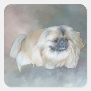 Eine Studie in Taupe Quadratischer Aufkleber