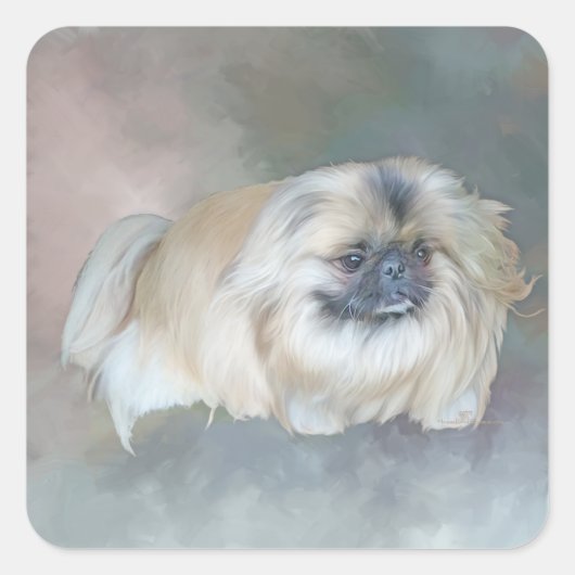 Eine Studie in Taupe Quadratischer Aufkleber (Vorderseite)