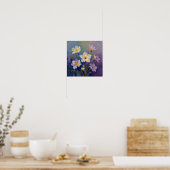 Eine Studie über ätherische Flora in Indigo und Go Poster (Küche)