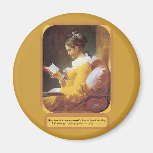 Eine Stunde Lesen Magnet (Vorne)