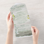 Eine Summers Tale Wasserfarbe All In One Einladung (Abreißen)