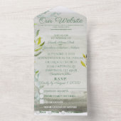 Eine Summers Tale Wasserfarbe All In One Einladung (Innen Boden)