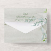 Eine Summers Tale Wasserfarbe All In One Einladung (Rückseite)