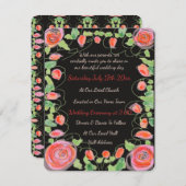 Eine Super Sweet Mini Hochzeitseinladung RSVP Karte (Vorne/Hinten)