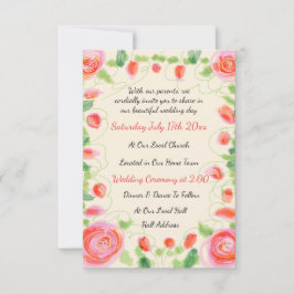 Eine Super Sweet Mini Hochzeitseinladung RSVP Karte