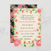 Eine Super Sweet Mini Hochzeitseinladung RSVP Karte (Vorne/Hinten)