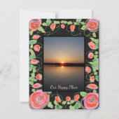 Eine Super Sweet Mini Save the Date Erinnerung RSVP Karte (Rückseite)