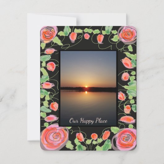 Eine Super Sweet Mini Save the Date Erinnerung RSVP Karte (Rückseite)