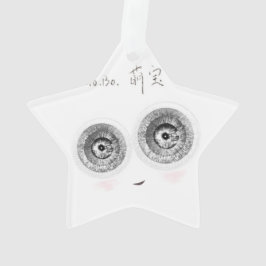 Eine superintelligente niedliche Elfin. Ornament