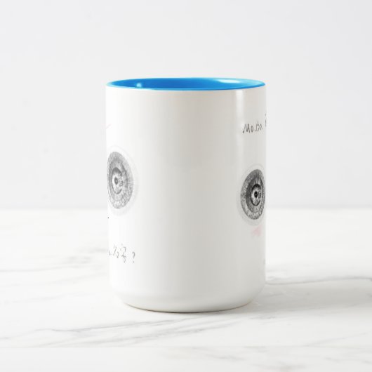 Eine superintelligente niedliche Elfin Zweifarbige Tasse (Mittel)