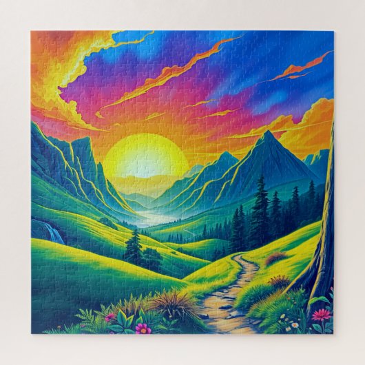 Eine surreale Landschaft Puzzle (Vertikal)
