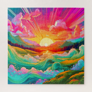 Eine surrealistische Landschaft Puzzle