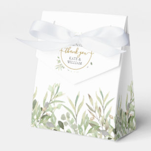 Eine süße Anfangsgrüne Hochzeit Gold Dankeschön Geschenkschachtel