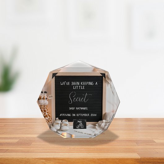 Eine süße Ankündigung einer Schwangerschaft von Gi Fotoblock