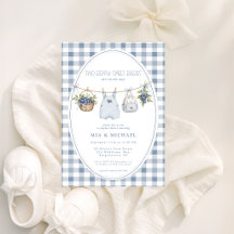 Eine süße Baby-Einladung zur Babyparty für Paare m