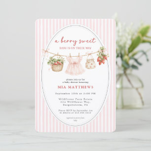 Eine süße Babyparty für Zwillinge Einladung