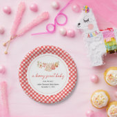 Eine süße Babyparty mit Beeren Pappteller (Party)