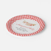 Eine süße Babyparty mit Beeren Pappteller (Schrägansicht)