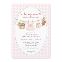 Eine süße Beeren-Baby-Erdbeere Baby Shower