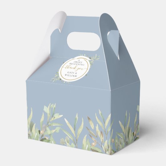 Eine süße Beginnzeit Gold Dusty Blue Greenerity Ho Geschenkschachtel (Vorderseite)