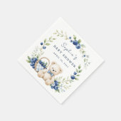 Eine süße Blaubeer-Kleinigkeit Serviette (Ecke)