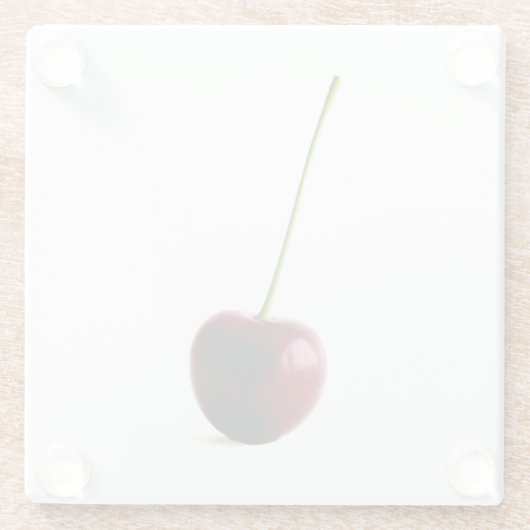 Eine süße Cherry-Küste Glasuntersetzer (Rückseite)