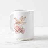 Eine süße Feen-Rosa-Tasse Kaffeetasse (Vorderseite Links)