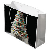 Eine süße Feier Der Weihnachtsbaumkuchen Große Geschenktüte (Rückseite Schrägansicht)