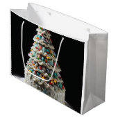 Eine süße Feier Der Weihnachtsbaumkuchen Große Geschenktüte (Vorderseite Schrägansicht)