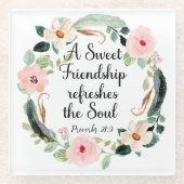 Eine süße Freundschaft erfrischt das Soul Glasuntersetzer (Vorderseite)