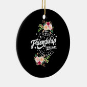 Eine süße Freundschaft erfrischt das Soul Keramik Ornament (Rechts)