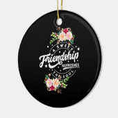 Eine süße Freundschaft erfrischt das Soul Keramik Ornament (Links)