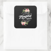 Eine süße Freundschaft erfrischt das Soul Quadratischer Aufkleber (Tasche)