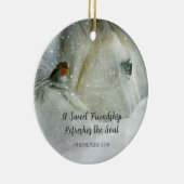 Eine süße Freundschaft Pferd und Vögel Ornament (Rechts)