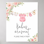 Eine süße Girl Baby Kleidung Babys sind süß Poster (Vorne)