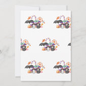 Eine süße, Halloween-Kinodusche Einladung (Rückseite)