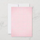 Eine süße kleine Baby Pink Bows Girl Baby Dusche Dankeskarte (Rückseite)