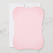 Eine süße kleine Baby Pink Bows Girl Baby Dusche Einladung (Rückseite)