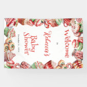 Eine süße kleine Babycreme-Rahmen-Dusche Banner (Horizontal)