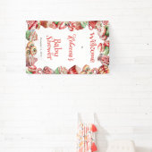 Eine süße kleine Babycreme-Rahmen-Dusche Banner (InSitu)