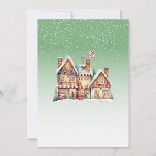 Eine süße kleine Babycreme-Rahmen-Dusche Einladung (Rückseite)