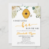 Eine süße kleine Bienendusche, Hummel Honey Bee Ba Einladung (Vorderseite)