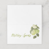 Eine süße kleine Birne Platzkarte (Außenseite Aufgefaltet)